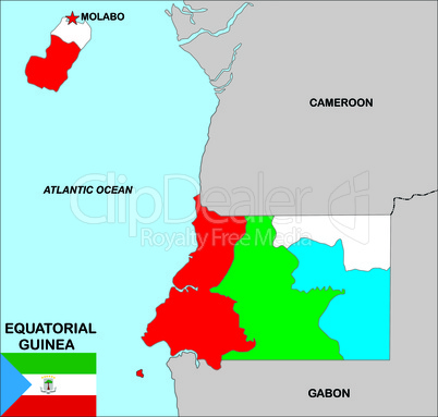 equatorial guinea map