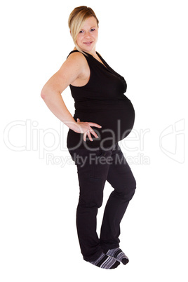 Hochschwangere Frau