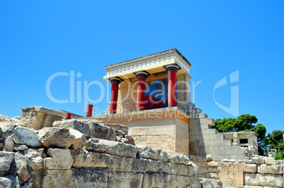 Archaeological site of Knossos. Minoan Palace. Crete.