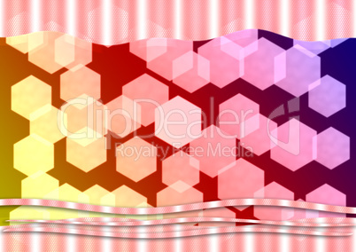 bokeh hexagonal background