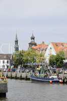 Historischer Hafen in Tönning