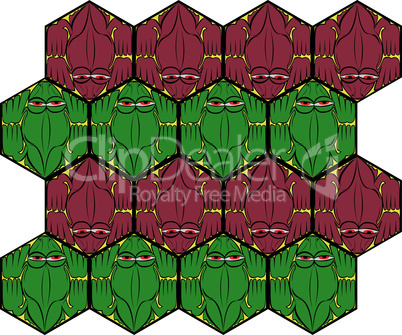 pattern of crocodiles