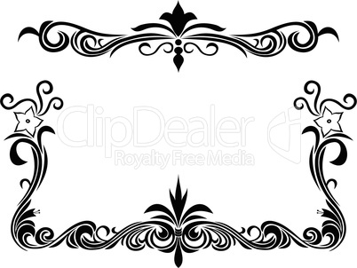 decorative floral frame