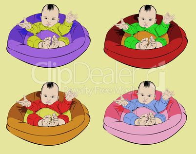 baby in cradle patterns
