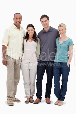 Two couples smiling