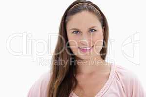 Close-up of a young woman smiling