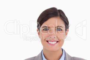 Close up of smiling female entrepreneur