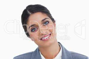 Close up of smiling female entrepreneur