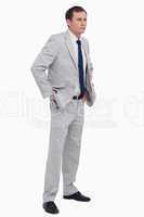 Businessman with his hands in his pockets