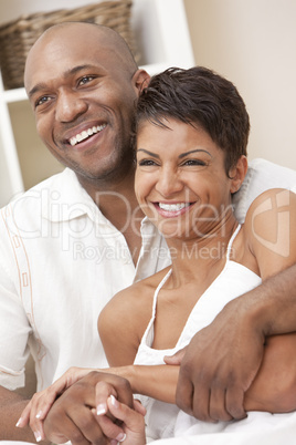 Happy African American Man & Woman Couple