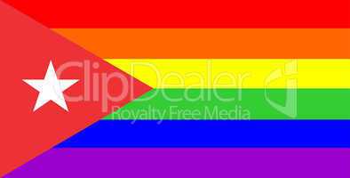 gay flag cuba