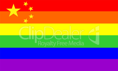 gay flag china