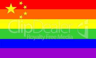 gay flag china