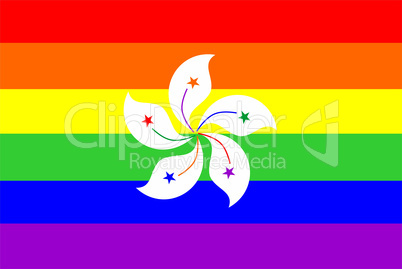gay flag hong kong