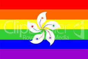 gay flag hong kong