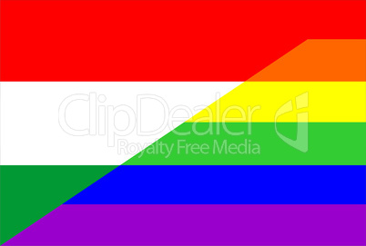 gay flag hungary