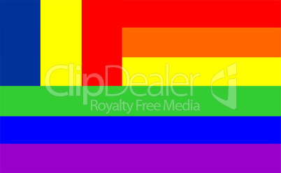gay flag romania