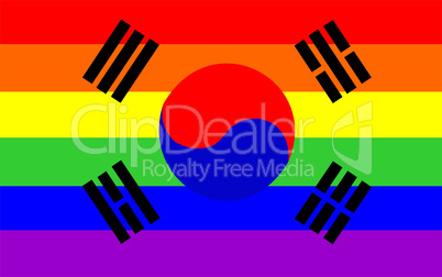 gay flag south korea