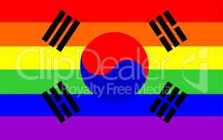 gay flag south korea