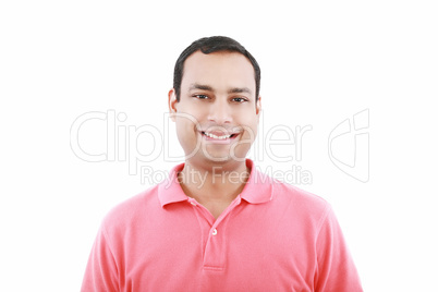 Portrait of a smiling man in a studio