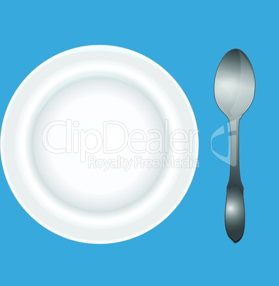 Deep dish and spoon