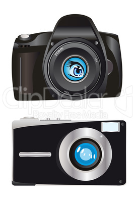 Two digital cameras