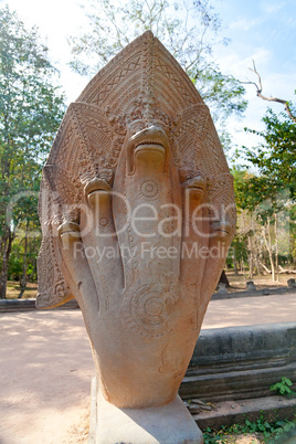 Old naga statue