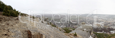 Panoramic view from the Mountains, Bakhchisaray