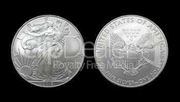 American silver eagle dollar coin