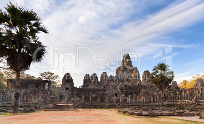 Ancient temple Prasat Bayon in Angkor complex