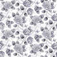 Roses seamless pattern