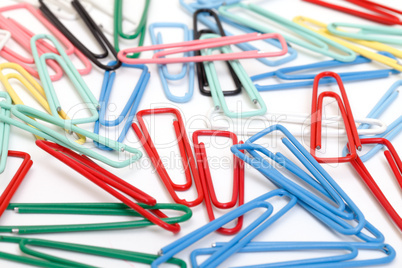 Colorful paper clips