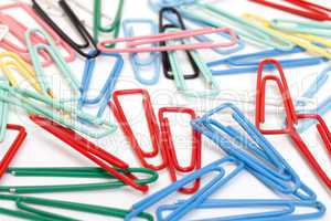 Colorful paper clips