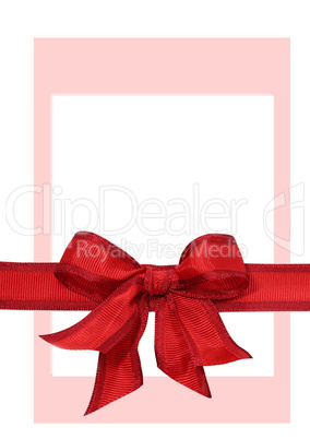 Big red holiday bow