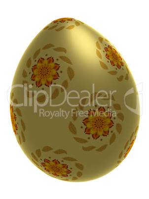 Isolated decorative egg