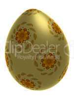 Isolated decorative egg