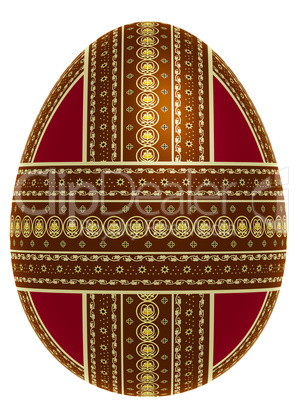 Isolated ornate egg