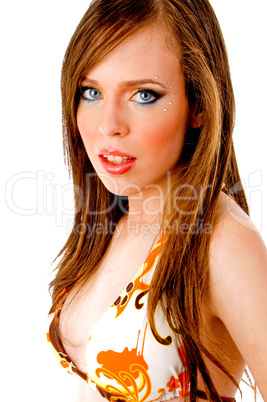 female model looking at the camera