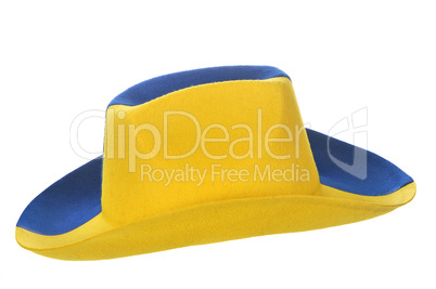 Yellow-blue cowboy hat