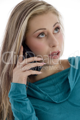 woman talking on cell phone