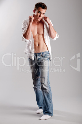 Confident male model