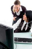 professional women happy after getting result by internet