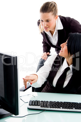 executives working on computer