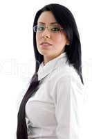 young businesswoman wearing eyewear