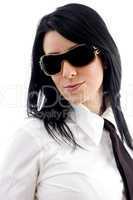 young businesswoman wearing sunglasses