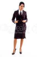 young businesswoman standing