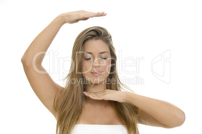 woman doing yoga