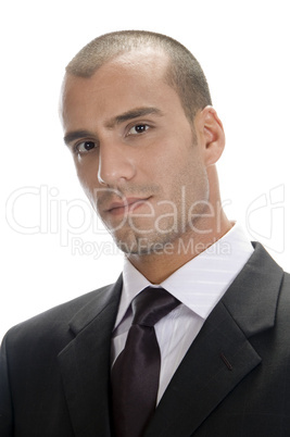 close up pose of young businessman