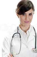 portrait of lady doctor with stethoscope