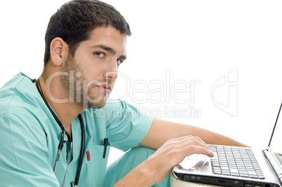 doctor with laptop